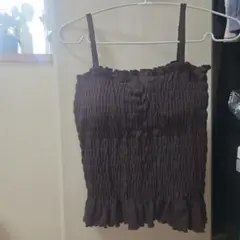 COCA OUT BRA カップ付きシャーリングキャミ （Brown）のサムネイル