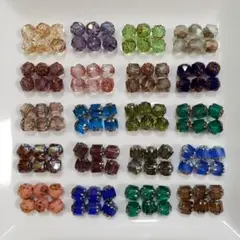 チェコビーズ　ダブルフェイス　6mm　6ミリ　6ケ×20色=120ケ
