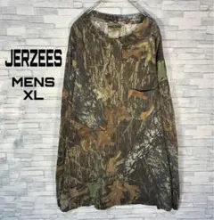 【USA古着】JERZEES 迷彩カットソーXL リアルツリーリーフ柄　USA製