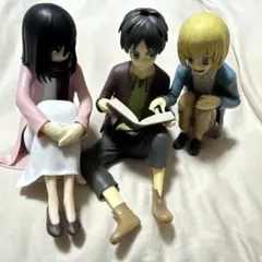 一番くじ　進撃の巨人 A賞 エレン＆ミカサ＆アルミン　フィギュア　箱なし A賞 エレン&ミカサ&アルミン 一番くじ 進撃の巨人～地鳴らし