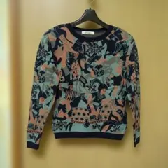 レディースセーター 昭和レトロ柄