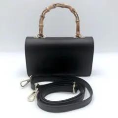 ✨美品✨メゾンヴァンサン 2way ショルダーバッグ バンブー ブラック
