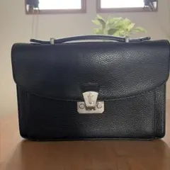 未使用級✨中澤鞄 ダレスバッグ レザー ビジネスバッグ シボ革