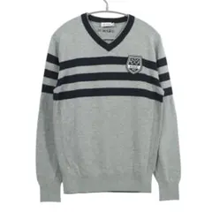 美品 アディダスゴルフ ウール混 Vネック セーター M グレー テーラーメイド