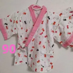 甚平　金魚柄　90cm　綿100% 　夏