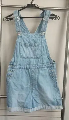 Honeys ハニーズ　COLZA ライトブルー ショートオーバーオールのサムネイル