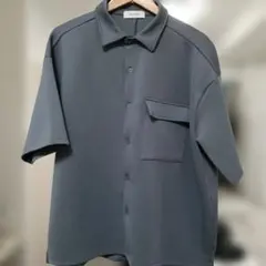 MONO-MART グレー 半袖シャツ 左胸ポケット付き