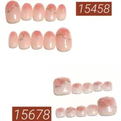【現品】No.112 つめ先チークネイル ニュアンスネイル
