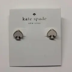 Kate Spade スペード エナメル ピアス ゴールド ホワイトのサムネイル