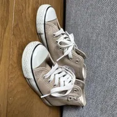 コンバース ベージュ ハイカットシューズ