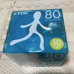 TDK 미니디스크 80분 10매 팩 신품 미사용