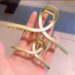 バンスクリップ 大中2個セット 大きめ おしゃれ ヘアクリップ 髪止め