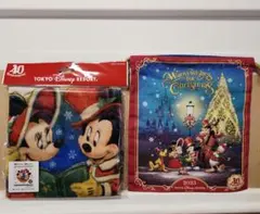 未使用　ディズニー　クリスマス　2023 40周年　巾着　ウォッシュタオル　限定