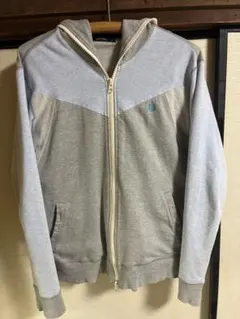 Fred Perry グレー ジップアップ パーカー　XL