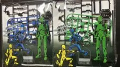 戦闘フィギュア グリーン＆ブルーセット 13.4cm 新品　未開封　匿名配送無料