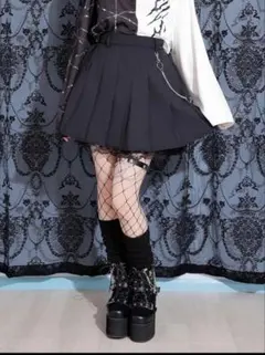 【NOEMIE】チェーン付き裾レースプリーツスカート タグ付き Мサイズ