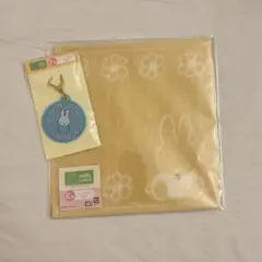 ミッフィーくじ♡ハンドタオル・ワッペンキーホルダー