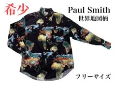 Paul Smith ポールスミス　世界地図柄 カラーシャツ（イタリア製）