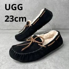 未使用級 UGG アグ ダコタ モカシン ブラック フラットシューズ 23