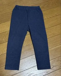 ユニクロ フリース レギンス 90サイズ ネイビー