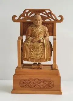 菅原道真公 木彫 井波彫刻 日展審査員 作家森田清一 - メルカリ