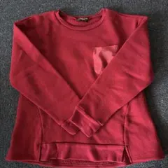 COMME CA ISM ワインレッド トレーナー 140センチ