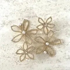 【m!ku様専用】Elizabeth Bower風ピアス　ゴールド