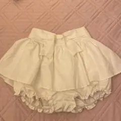 ホワイト フリル ショートパンツ スカートのサムネイル