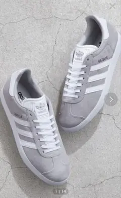 2025年最新】adidas ガゼル グレーの人気アイテム - メルカリ