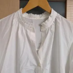 ホワイトロングシャツ 長袖と、ロングセーター