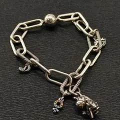28548✨️パンドラ PandoraME ブレスレット シルバー チャーム4つ