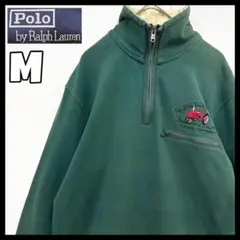 Polo Ralph Lauren 刺繍 ラルフローレンハーフジップスウェット