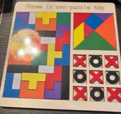 大人気 新品 知育玩具 木製3in1パズルおもちゃ