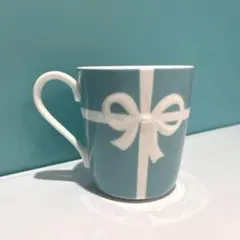 Tiffany & Co. 水色リボンマグカップa