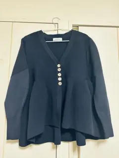 HeRIN.CYE Jersey frill cardigan