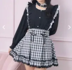 ロジータ ハートバックルラッフルフリルブラウス