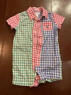 Ralph Lauren チェック柄ロンパース 9M