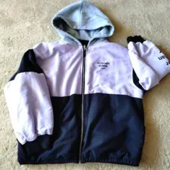 【リバーシブル】☆ピンクラテ☆ブルゾンxsサイズ125〜135 cm