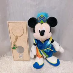 ディズニーランド　ミッキーぬいぐるみキーチェーン　七夕