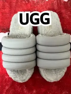 【値下げ中‼️】激盛れUGG 厚底サンダル グレー　24cmのサムネイル