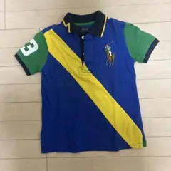 ポロ ラルフローレン 半袖 ポロシャツ 青 130ビッグポニー RL