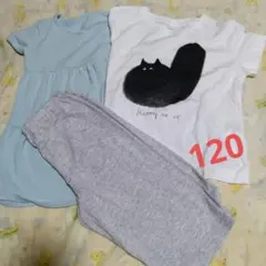 キッズ120　女の子　半袖＆ハーフパンツまとめ売り（ユニクロ）