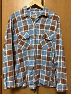 50〜60s Winter King Flannel shirt マチ付き 皿 - メルカリ