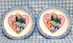 Barbie バービー プレート 2枚セット　お皿　メラミン食器　アンティークのサムネイル