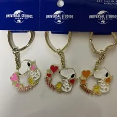 USJお土産キーチェーンセット　SNOOPY スヌーピー　ウッドストック
