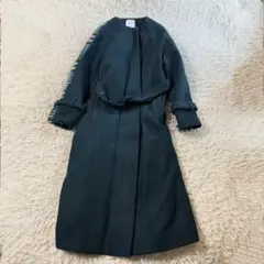 【美品】ユナイテッドトウキョウ　ノーカラー　ロング　コート　ベルト