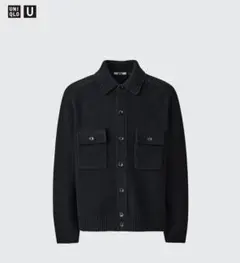 UNIQLO U ラムニットジャケット M ブラック 美品