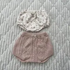 ブルマ かぼちゃパンツ フリル 花柄 70〜80