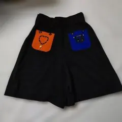 VOICE 毛100%ショートパンツ　羊革　ラインストーン　美品　44