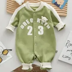 クマ付きロンパース 90cm